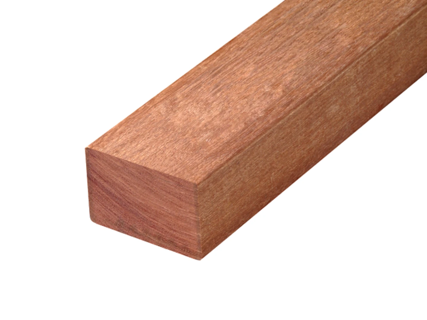 Hardhout Angelim Vermelho Regel 4.5 x 9 cm (45 x 90 mm) Geschaafd - Lengte 250 cm - Afbeelding 1